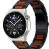 Strap-it Strap-it Bracelet bois/acier Huawei Watch GT 3 Pro 46mm (noir) Strap-it Strap-it Bracelet bois/acier Huawei Watch GT 3 Pro 46mm (noir)