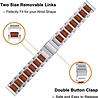 Strap-it Strap-it Bracelet bois/acier Huawei Watch GT Runner (argent) Strap-it Strap-it Bracelet bois/acier Huawei Watch GT Runner (argent)
