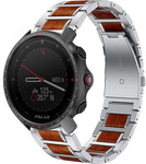 Strap-it Strap-it Bracelet bois/acier Polar Grit X Pro (argent)
