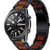 Strap-it Strap-it Bracelet bois/acier Samsung Galaxy Watch 3 45mm (noir) Strap-it Strap-it Bracelet bois/acier Samsung Galaxy Watch 3 45mm (noir)