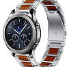 Strap-it Strap-it Bracelet bois/acier Samsung Gear S3 (argent) Strap-it Strap-it Bracelet bois/acier Samsung Gear S3 (argent)