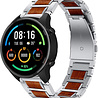 Strap-it Strap-it Bracelet bois/acier Xiaomi Mi Watch (argent) Strap-it Strap-it Bracelet bois/acier Xiaomi Mi Watch (argent)