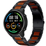 Strap-it Bracelet bois/acier Xiaomi Mi Watch (noir)