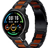 Strap-it Strap-it Bracelet bois/acier Xiaomi Mi Watch (noir)