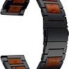 Strap-it Strap-it Bracelet bois/acier Xiaomi Mi Watch (noir)