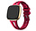 Strap-it Bracelet silicone de luxe Fitbit Sense (rose-rouge)