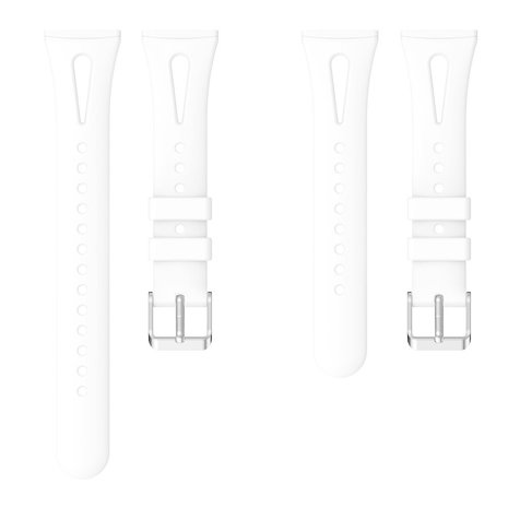 Strap-it Strap-it Bracelet silicone de luxe Fitbit Sense (blanc)