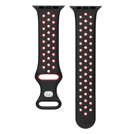 Strap-it Strap-it Bracelet Apple Watch sport (noir/rouge)