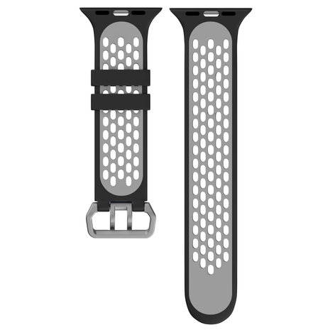 Strap-it Strap-it Bracelet à boucle sport Apple Watch (noir/gris) Strap-it Strap-it Bracelet à boucle sport Apple Watch (noir/gris)