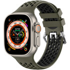 Strap-it Strap-it Bracelet à boucle sport Apple Watch (vert armée/noir)