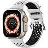 Strap-it Strap-it Bracelet à boucle sport Apple Watch (blanc/noir) Strap-it Strap-it Bracelet à boucle sport Apple Watch (blanc/noir)