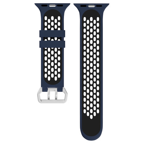 Strap-it Strap-it Bracelet à boucle sport Apple Watch (bleu foncé/noir) Strap-it Strap-it Bracelet à boucle sport Apple Watch (bleu foncé/noir)