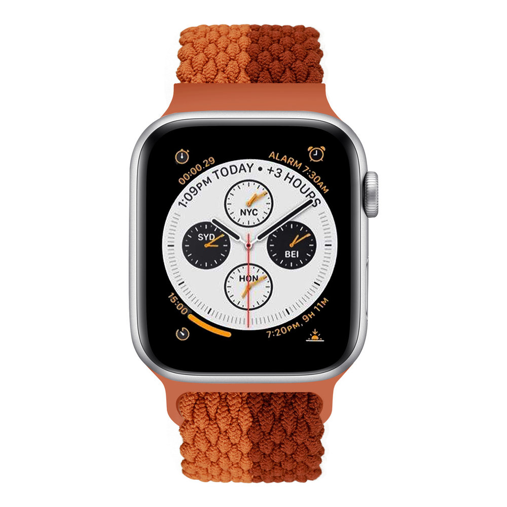 Strap-it Strap-it Bracelet Apple Watch nylon tissé réglable (mélange de marrons) Strap-it Strap-it Bracelet Apple Watch nylon tissé réglable (mélange de marrons)