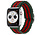 Strap-it Bracelet Apple Watch nylon tissé réglable (rouge/noir/vert)