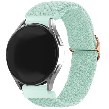 Strap-it Strap-it Bracelet tissé réglable Samsung Galaxy Watch 4 44mm (turquoise)