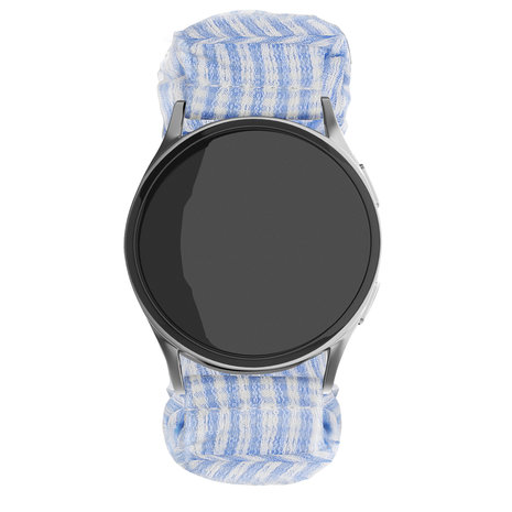 Strap-it Strap-it Bracelet chouchou Huawei Watch GT 3 42mm (rayé bleu) Strap-it Strap-it Bracelet chouchou Huawei Watch GT 3 42mm (rayé bleu)