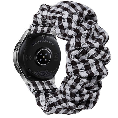 Strap-it Strap-it Bracelet chouchou Samsung Galaxy Watch 4 44mm (carreaux) Strap-it Strap-it Bracelet chouchou Samsung Galaxy Watch 4 44mm (carreaux)
