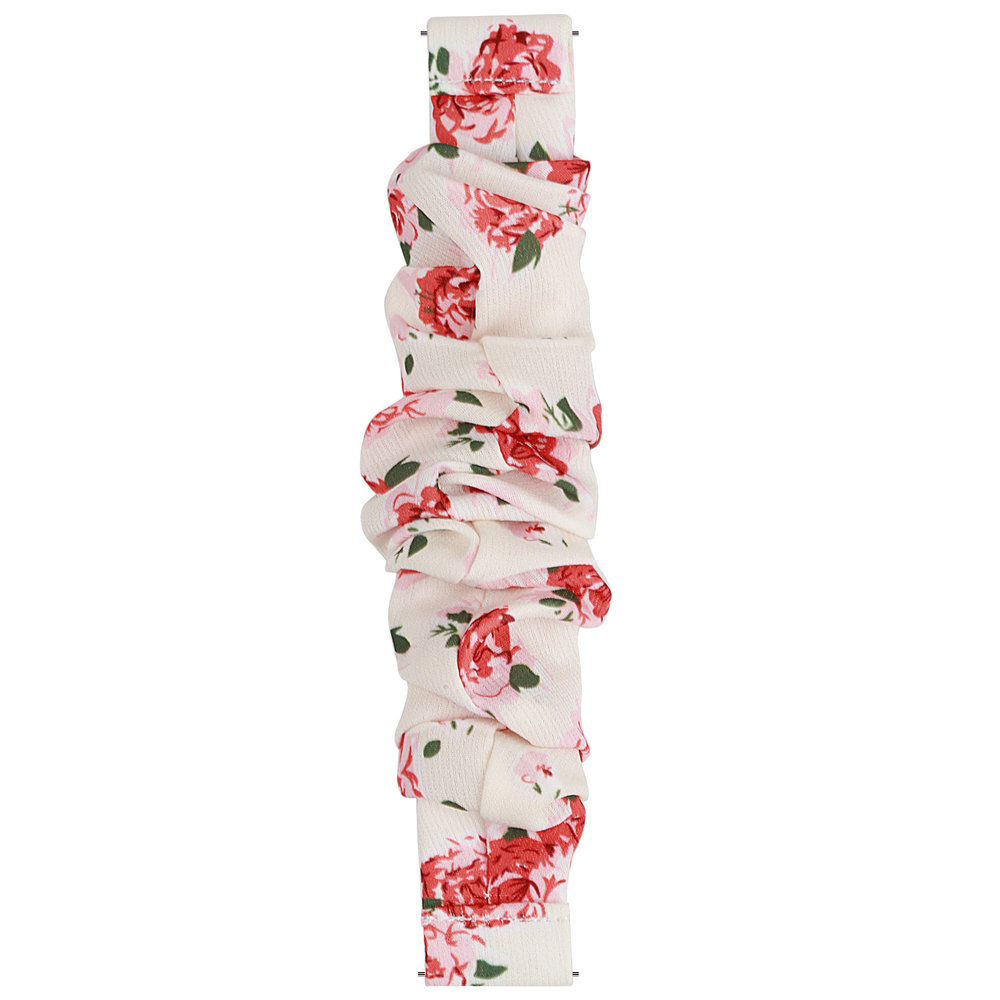 Strap-it Strap-it Bracelet chouchou Samsung Galaxy Watch 4 44mm (fleurs)