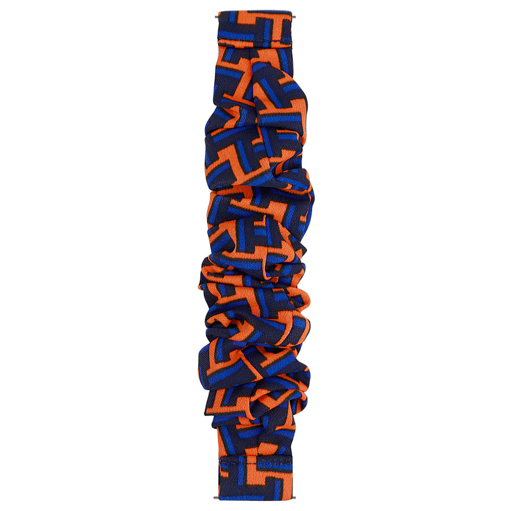 Strap-it Strap-it Bracelet chouchou Samsung Galaxy Watch 5 44mm (noir/orange/bleu)