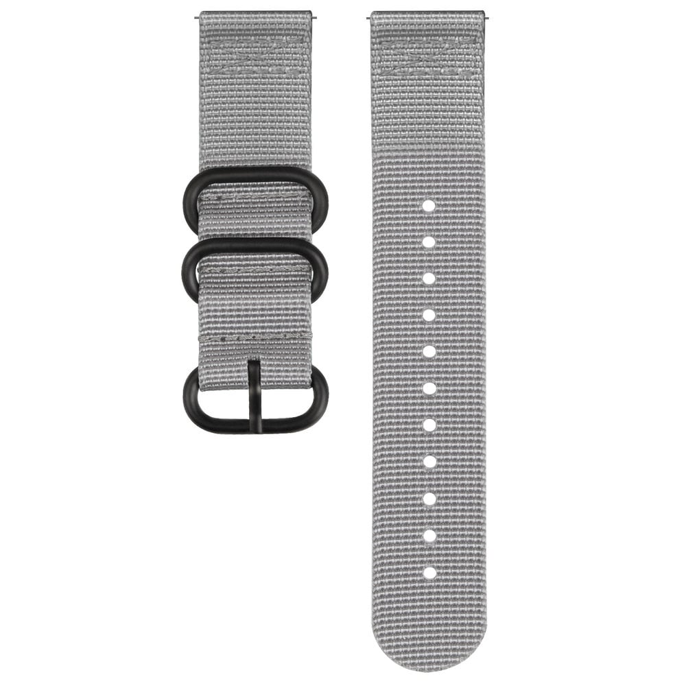 Strap-it Strap-it Bracelet nylon boucle Xiaomi Watch S1 (gris)