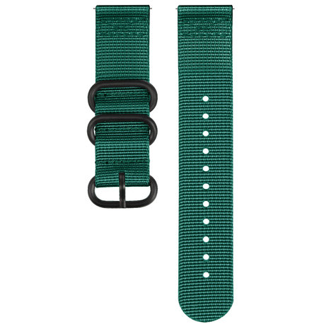 Strap-it Strap-it Bracelet nylon boucle Fossil Gen 6 44mm (vert foncé)