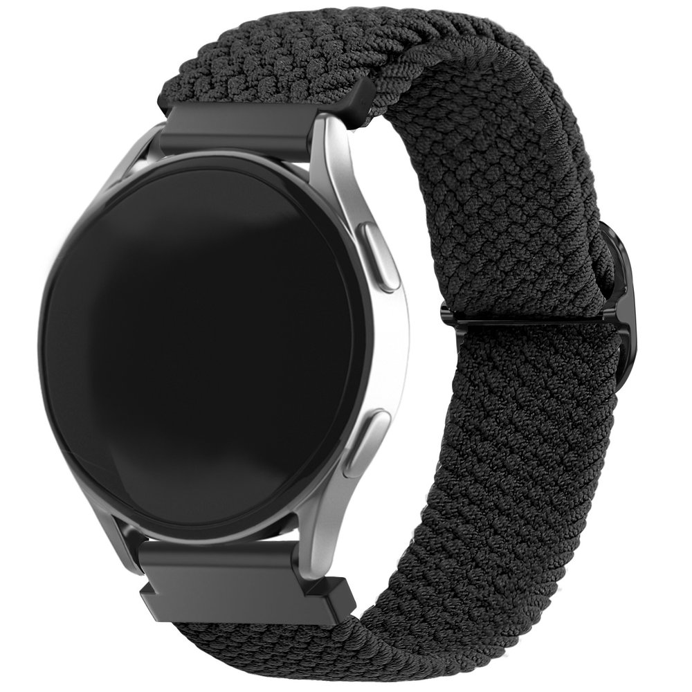 Strap-it Strap-it Bracelet tissé réglable Fossil Gen 5e 44mm (noir)