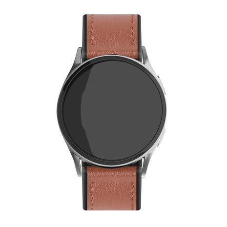 Strap-it Strap-it Bracelet hybride cuir Huawei Watch GT 2 (marron clair) Strap-it Strap-it Bracelet hybride cuir Huawei Watch GT 2 (marron clair)