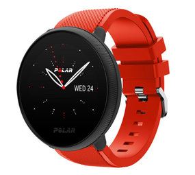 Strap-it Bracelet silicone Polar Ignite 3 (rouge)