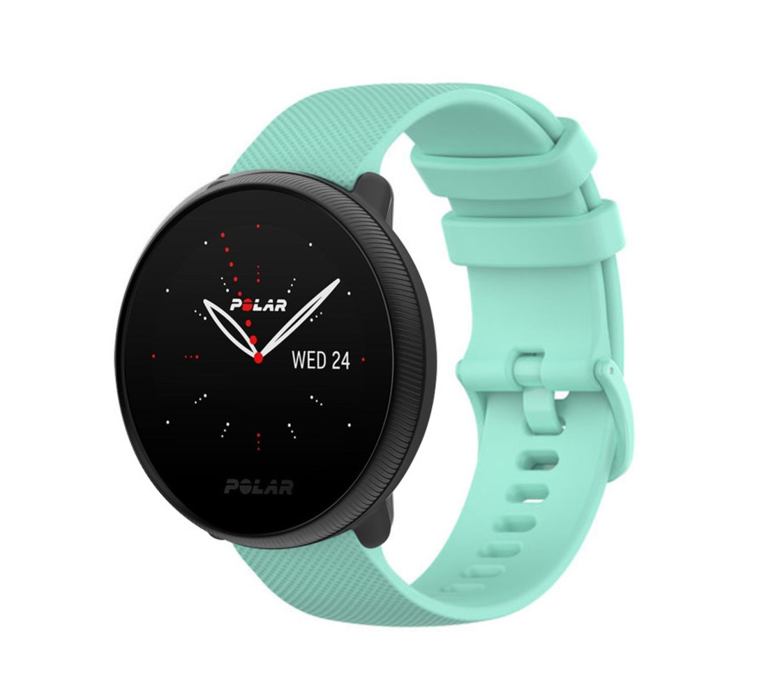 Strap-it Strap-it Bracelet silicone de luxe Polar Ignite 3 (aqua)