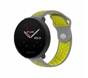 Strap-it Bracelet sport Polar Ignite 3 (gris/jaune)