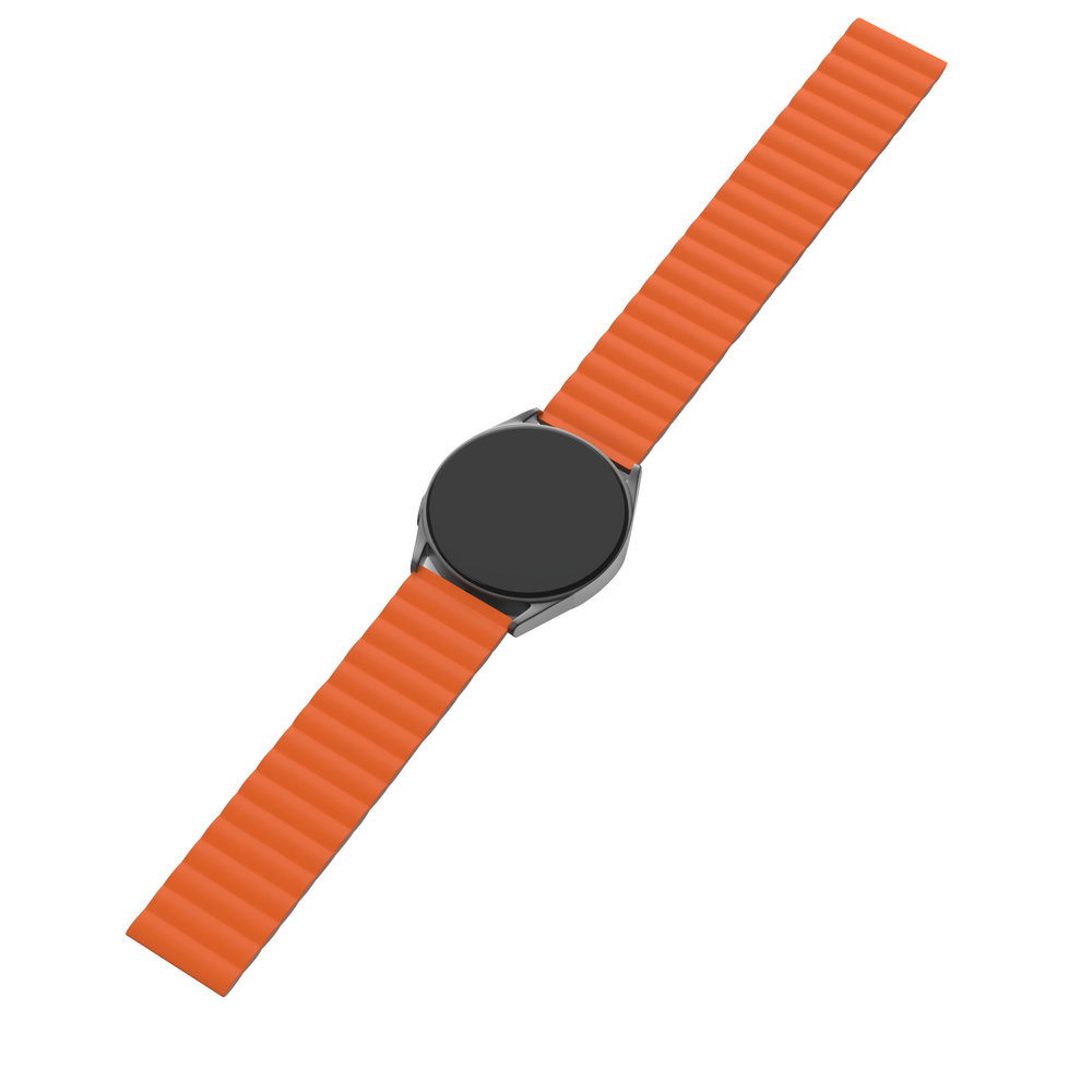 Strap-it Strap-it Bracelet silicone magnétique Polar Ignite 3 (gris/orange)