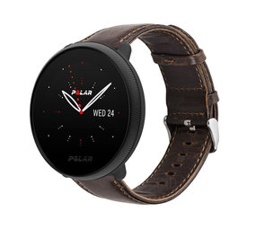 Strap-it Bracelet cuir Polar Ignite 3 (marron foncé)