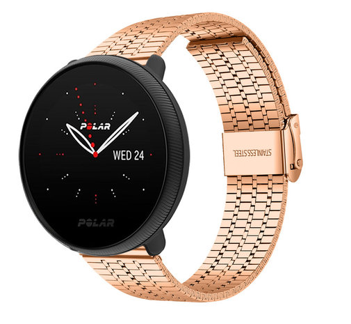 Strap-it Strap-it Bracelet acier inoxydable Polar Ignite 3 (or rose) Strap-it Strap-it Bracelet acier inoxydable Polar Ignite 3 (or rose)