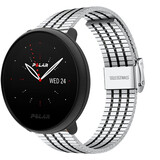 Strap-it Bracelet acier inoxydable Polar Ignite 3 (argent/noir)