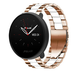 Strap-it Bracelet acier Polar Ignite 3 (or rose/blanc)
