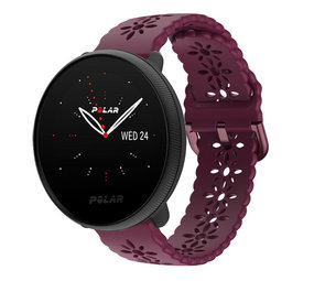 Strap-it Bracelet silicone à motifs Polar Ignite 3 (bordeaux)