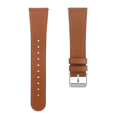 Strap-it Strap-it Bracelet cuir Fitbit Versa (marron élégant)