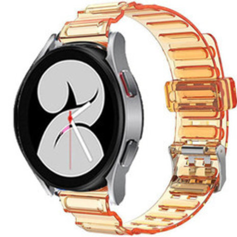 Strap-it Strap-it Bracelet cristal Samsung Galaxy Watch 4 40mm (orange transparent)