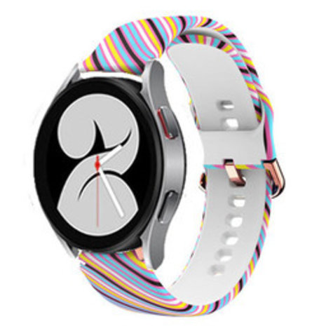 Strap-it Strap-it Bracelet Silly Stripes Samsung Galaxy Watch 4 40mm