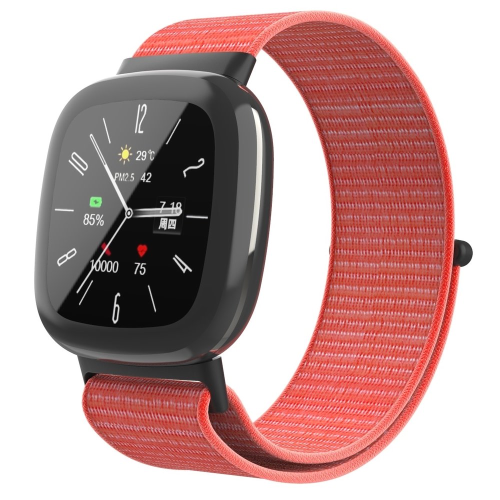 Strap-it Strap-it Bracelet nylon Fitbit Sense 2 (orange)