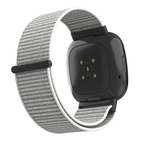 Strap-it Strap-it Bracelet nylon Fitbit Sense 2 (gris)