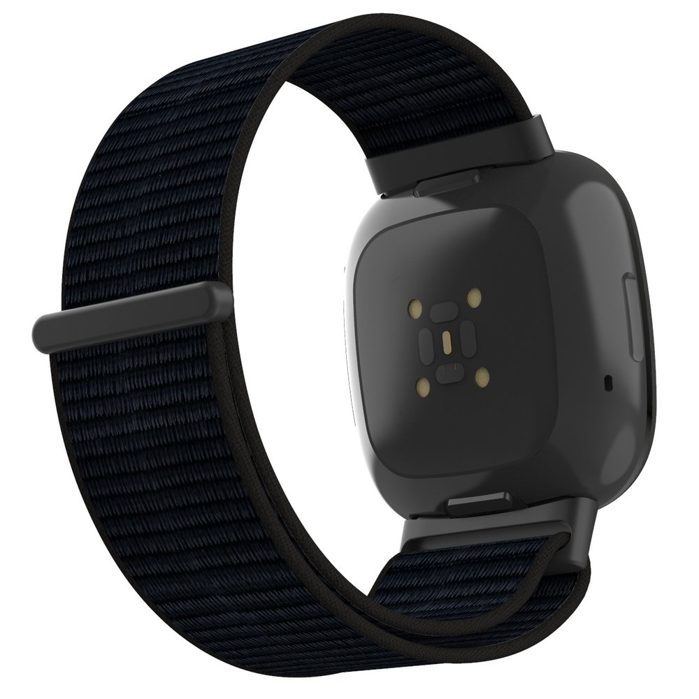Strap-it Strap-it Bracelet nylon Fitbit Sense 2 (noir)