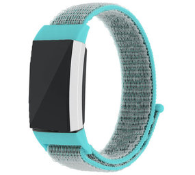 Strap-it Bracelet nylon Fitbit Charge 3 (bleu)