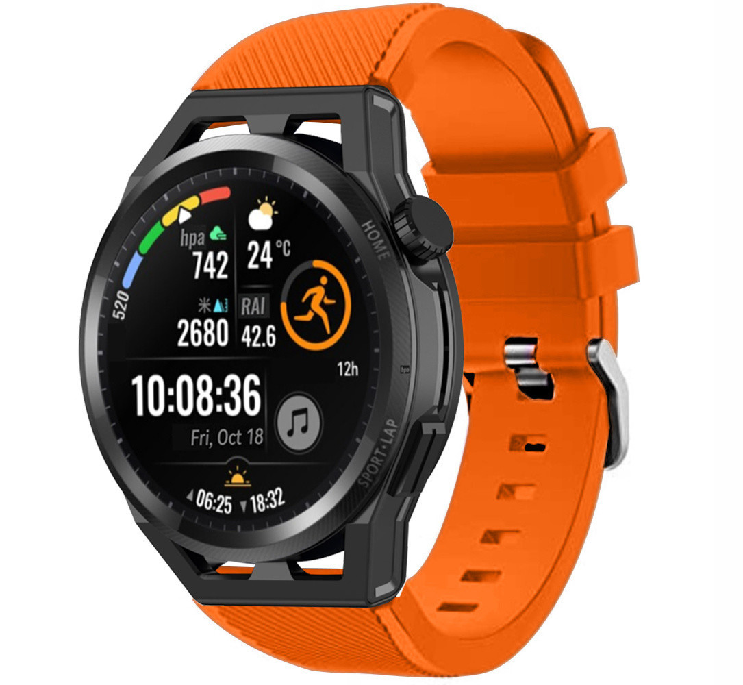 Strap-it Strap-it Bracelet silicone avec boucle Huawei Watch GT (orange)