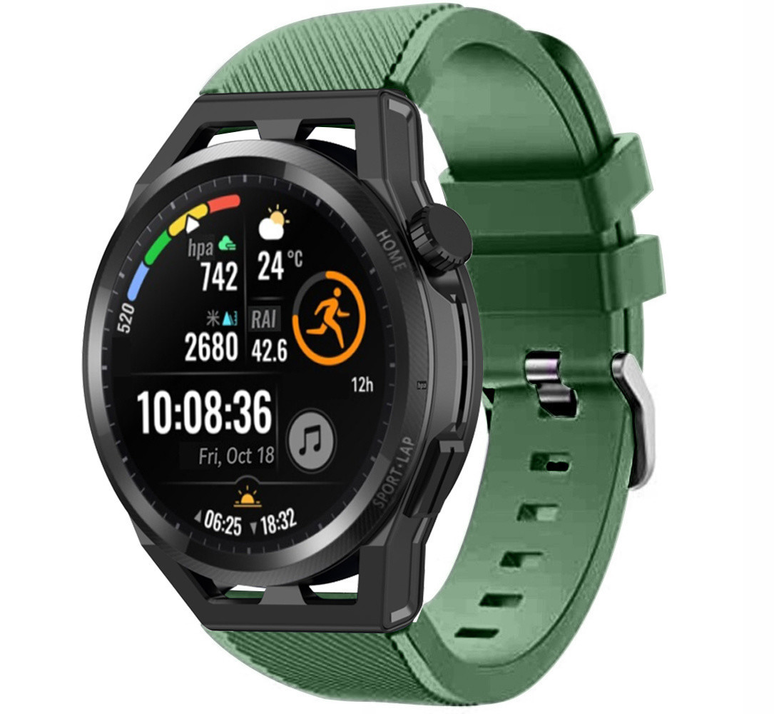 Strap-it Strap-it Bracelet silicone avec boucle Huawei Watch GT (vert)