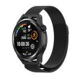 Strap-it Bracelet Milanaise Huawei Watch GT (noir)