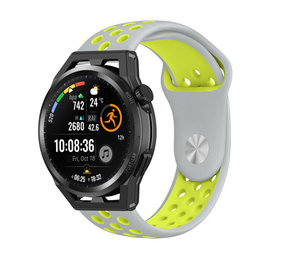 Strap-it Bracelet sport Huawei Watch GT (gris/jaune)