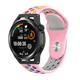 Strap-it Bracelet sport Huawei Watch GT (rose/arc-en-ciel)