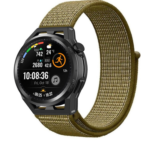 Strap-it Strap-it Bracelet nylon Huawei Watch GT (olive)