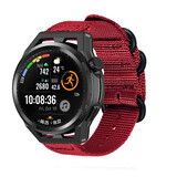 Strap-it Bracelet nylon avec boucle Huawei Watch GT (rouge)